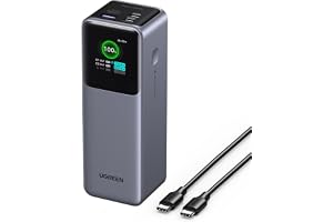 UGREEN Power Bank 25000mAh 200W USB C Fast Charging Portable Charger,Nexode | Flight-Approved, smart digital display, 200W ultra-fast charging, charge 3 devices at once, for MacBook/iPhone 17/Samsung S26