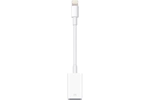 WORLDBOYU Lightning to USB Camera Adapter Lightning Female USB OTG Cable Adapter for Select iPhone,iPad Models Support Connect Camera, Card Reader, USB Flash Drive, MIDI Keyboard, White