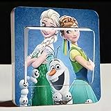 ACNails-Lichtschalter Wandsticker Aufkleber Wandtattoo Kinder Cartoon Eiskönigin Elsa Frozen Motiv Deko Schalter #166