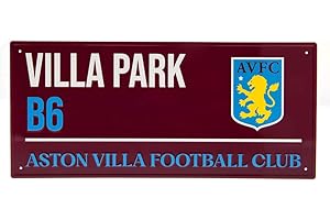 ASTON VILLA FOOTBALL CLUB Aston Villa FC Claret Metal Sign 18x41 cm