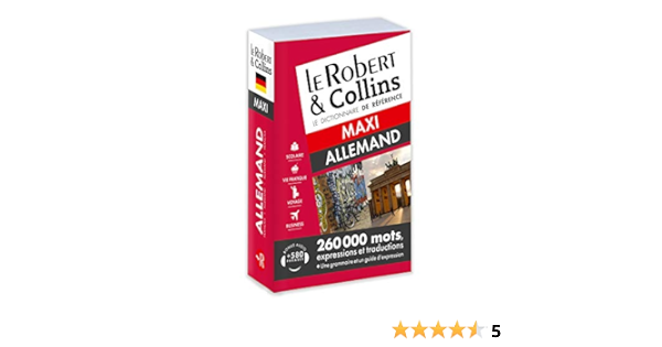 Amazon Fr Dictionnaire Le Robert Collins Maxi Allemand Collectif Livres