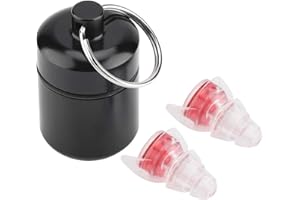 TIIYEE Musik Gehörschutz Ohrstöpsel, Flüssigsilikon Filter transparente Party Earplugs Wiederverwendbare HiFi Konzertohrstöpsel Festivals Discos Arbeiten Lernen Motorrad laute Events Musiker DJs Rot
