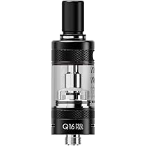 JUSTFOG Atomizzatore Q16 Pro PLUS  Ricambio originale, coil 1,6  inclusa,  per sigaretta elettronica Q16 PRO PLUS, tank 3.0 ml in Pyrex, ricarica  liquido dall' alto (Prodotto senza nicotina) [NERO] : Amazon.it: Elettronica