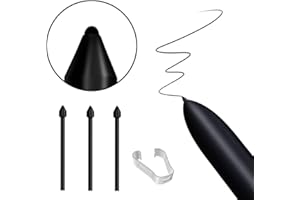 SESOCSEO 3 pezzi originali S Pen Nibs per Samsung Galaxy S Pen Tips per Tab S10 / S9 / S8 / S7 / S6 / S24 / S23 / S22 / S21 / Note 20 / Note 10 Tutte le versioni (3 pezzi) nero)