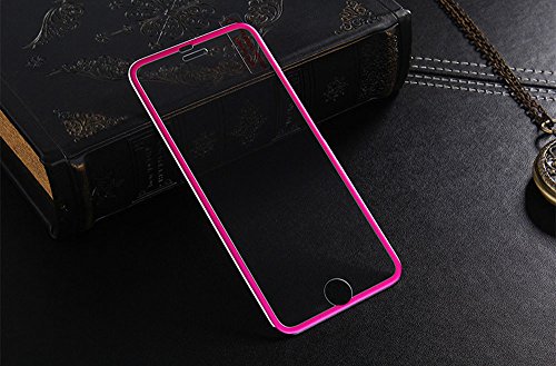 Preisvergleich Produktbild QINPIN Für iPhone 6 4.7inch Premium Gehärtetes Glas SchutzfolieRot