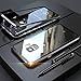 Price comparison product image Ocamo Magnetic Adsorption Metal Tempered Glass Case for Samsung Galaxy S9/S8 /Plus Cover Samsung S8 Plus black