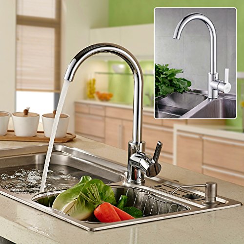 AuraLum 360° Drehbar Niederdruck Wasserhahn Niederdruck Mischbatterie Küchenarmatur - 8