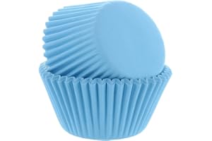 Culpitt Select Blue Baking Cases, Greaseproof Paper Baking Cups, 50mm Cupcake Cases - Pack of 50
