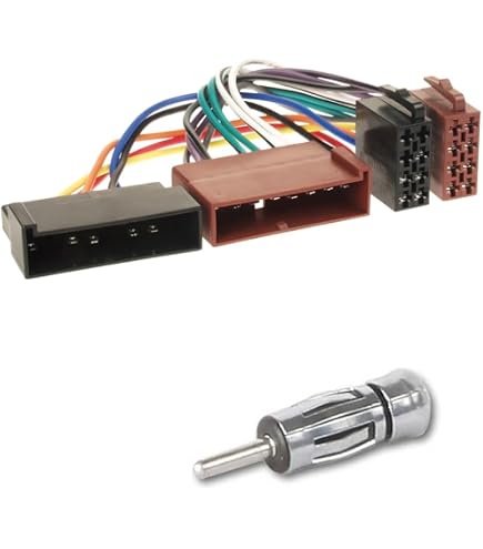 Toiumops Cable Adaptateur pour Ford Fusion Focus Mondeo C-Max S-Max Transit Kuga, câble de Faisceau de câblage Adaptateur de Fil stéréo ISO pour autoradio