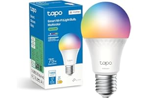 Tapo Matter Ampoule Connectée WiFi, Ampoule LED E27 Multicolore 2500K-6500K, 8.6 W 1055Lm, Compatible avec Alexa, Google Home et Apple Home, Commande Vocale, Economie d'énergie, L535E