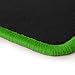 Produktbild Schwarze NF-Velours Fußmatten in Top-Qualität, Randfarbe Kawagrün OF_Q100_R507_00471