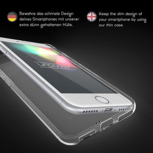 Urcover   Funda iPhone 6   6s Carcasa Luz Cambio de Color LED de Flash Light Back-Case Colores Regulables en Dorso Funda Transparente