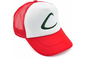 Ash Ketchum Basebollkeps för cosplay-kostym, 1:a generationen