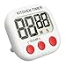 Produktbild Digital Küchen Timer,EIVOTOR Elektronische Speicher Timer Digital Timer Erinnerung Kunststoff Küchenwecker Kurzzeitmesser Digitaler Kitchen Timer Magnetisch Stoppuhr Küchenuhr mit großem LED Bildschirm und Magnet und Alarm für Spiele Sport Büro Ruhen Studium und die Küche zum Kochen Backen(ohne Batterie)