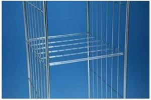 GSEUROMARKET Ripiano in filo di acciaio zincato cm.80x70 per carrello roll containers standard accessorio per rollcontainer per la logistica delle merci