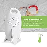 COSANSYS Wireless Video baby Monitor 2 Zoll LCD 2.4GHz Digital Baby Überwachung Digitalkamera mit Temperatursensor Schlaflieder Nachtsicht Gegensprechfunktion EU Plug - 6