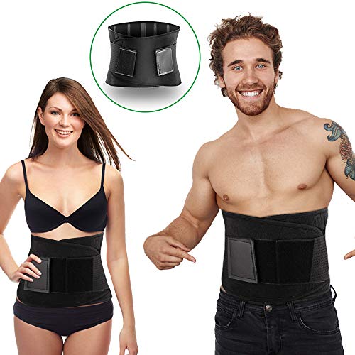 Preisvergleich Produktbild Vegena Fitnessgürtel Bauchweggürtel, Schwitzgürtel zur Fettverbrennung Abnehmen Effizientes Schwitzen Fitness Gürtel Einstellbar Neopren Taillen Trimmer für Damen & Herren