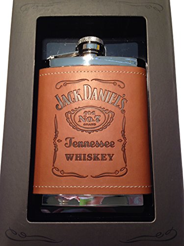 Jack Daniel 's Tan Leder Flachmann