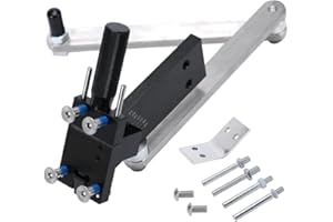 PQY Model 5005 Lawn Mower Blade Sharpener 15°-45°Adjustable for Straight and Standard Lawnmower Blades (Black)