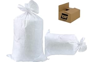 DeeGoods PP Gewebesäcke Sparsets 60 cm x 105 cm weiss Getreidesack Transportsack Lagersack unbedruckt 50 kg (20 Stück)