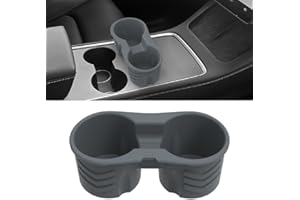 HONETEEK Inserto portabicchieri per Tesla Model Y Model 3, inserto portabicchieri in silicone per auto, accessori Tesla Model Y Model 3 2024, morsetto di limite per tazza d'acqua antiscivolo antiurto