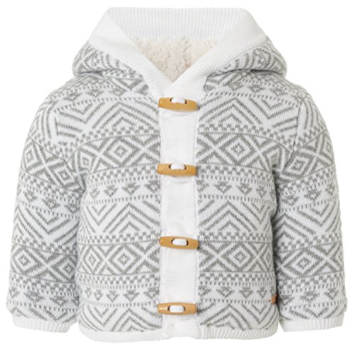 Noppies Unisex Baby U Cardigan knit ls Pip Cardigan, Grey (greige Melange C226), Premature (Manufacturer size: 44)