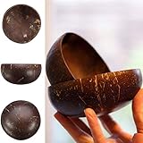Duradero/larga duración: cada cuenco de coco está acabado con un esmalte de aceite de coco virgen orgánico que ayuda a estos cuencos a mantener su forma y color durante los próximos años. Las conchas de coco son un material duradero y no se rompen o agrietarán si las cae. Es mejor lavarlos a mano.
