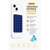 Cep Telefonu Tutucu Vantuzlu Vakumlu Kaymaz T&uuml;m Telefonlar ile Uyumlu Yapışkanlı Telefon Tutucu Petrol Mavisi