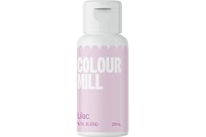 Colour Mill Oil Based Food Colouring Lilac - Next Generation Oil Based Food Colouring for Baking, Decorating, Icing and Cooking Food Dye DIY Slime and Crafts Making - 20 ml