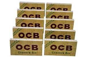 Lot de 10 cahiers de 100 feuilles de Papier a rouler OCB - Chanvre Bio - Port 0€