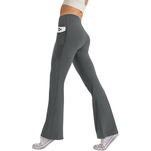 Onsoyours Damen Bootcut Yoga Hose – Elastisch, Atmungsaktiv, Niedrige Taille, Für Fitness & Freizeit