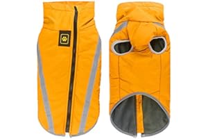 Idepet Abrigo Impermeable para Perros Chaqueta cálida de Invierno,Ropa para Mascotas a Prueba Viento Chaqueta para Perros Traje para Perros pequeños medianos Grandes con Orificio para el arnés XL-6XL