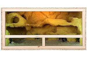 REPITERRA Terrario grande de madera para reptiles para interiores, 100 x 50 x 50 cm, ventilación lateral, fácil instalación, 39 x 20 x 20 pulgadas