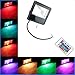 Produktbild RPGT® 10W/20W/30W/50W Schlank LED Flutlicht Fluter Strahler RGB mit Fernbedienung (50W)
