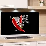 spritzschutz küche glas eigenes bild QUALITÄT: Echtes Glas- kein Acryl! Vorteil: kratzfest, pflegeleicht und kann mit jedem Reinigungsmittel geputzt werden.
