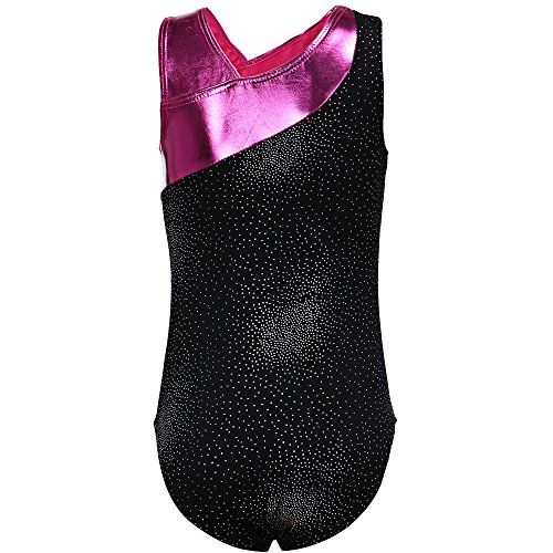 Einteilige Regenbogen-Streifen Ballett-Ballettröckchen-Tanz-Athletische Gymnastik-Trikotanzug für kleines Mädchen - 3