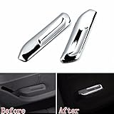 Farbe: Als Abbildungen Daxey Innen ABS Chrom-Auto-Sitz Adjust Wrench Borte Deckelteil 2Pcs/Paar Pailletten Dekoration f¨¹r Ford Focus 2012 MK2 Car Styling