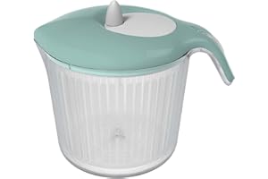 BIESSE CASA Biesse Pin-Up Centrifugadora para Ensalada y verdura, Verde Agua, 18 x 24.8 x 20.5