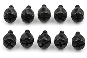 SHINEKOO 20 tornillos de pulgar para caja de ordenador, 6 – 32, tornillos universales para placa base, tornillos de aleación de metal de caja de PC