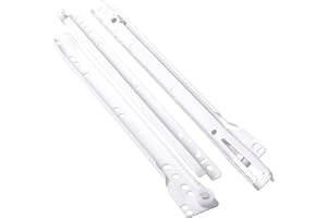 Gedotec Glissières de tiroirs avec guidage à galets EXTRACTION PARTIELLE | REAL | 1 paire - Glissières de tiroirs métalliques Coulisse à galets - Glissières télescopiques 500 mm