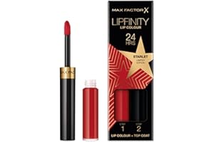 ‎MAX FACTOR Max Factor Lipfinity Lip Colour Rising Stars Collection, 88 Starlet, langanhaltender Lippenstift + feuchtigkeitsspendender Top Coat, bis zu 24h Halt, mit präzisem Applikator, 2.3 ml + 1.9 g