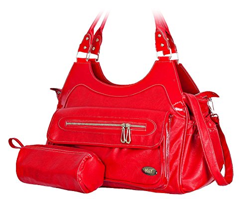 Preisvergleich Produktbild M&Y Wickeltasche Beverly mit Windeltasche Wickelmatte Flaschentasche Schultergurt