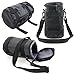 Price comparison product image DURAGADGET Black Protective Water-Resistant Speaker Carry Bag Compatible With the Sigma 100-400mm f/5-6.3 DG OS HSM Contemporary | 135mm f/1.8 DG HSM Art | 14mm f/1.8 DG HSM Art | 24-70mm f/2.8 DG OS HSM Art Lens