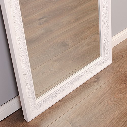 Wandspiegel BAROCK Spiegel FIORA 130x50cm weiß-silber LANDHAUS - 5