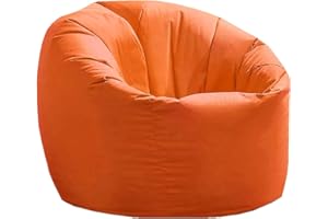 Beautiful Beanbags - Funky Kids Beanbag - Water-Resistant Bean Bags Perfect for Indoors or Outdoors - Orange