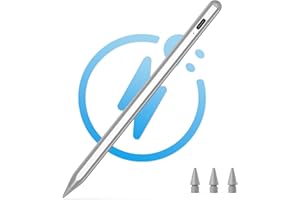 KECOW Stylet Tactile 5ème Génération pour Apple Pen 2018 a 2023 Stylet Ipad avec Rejection de la Paume Stylo iPad avec Fonction de Détection D'inclinaison(Grey)