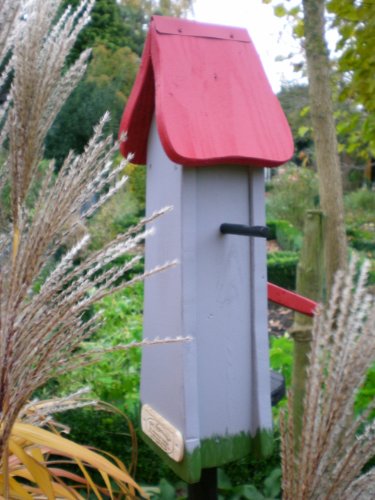 Original Die Vogelvilla, Futtertürmchen Klassik, Futterhaus, Vogelhaus, grau - 5