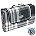 Produktbild Beautissu BellaKa Picknickdecke Wasserdicht 200x200 XXL Outdoor, wärmeisoliert & weich Fleece Stranddecke Outdoordecke kariert