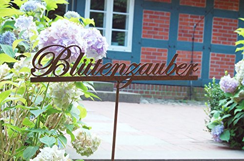 Landhaus Rankhilfe BLÜTENZAUBER, Gartenstab, Beetstecker im Shabby chic Stil - 4