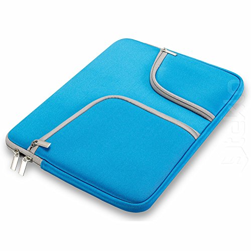 HASESS Multifunktionale Reißverschluss Aktentasche Handtasche Hülle Tasche Abdeckung Case für Alle 13-Zoll Macbook Air Macbook Pro 13″ und Universal Notebook 13 Zoll – Blau - 6